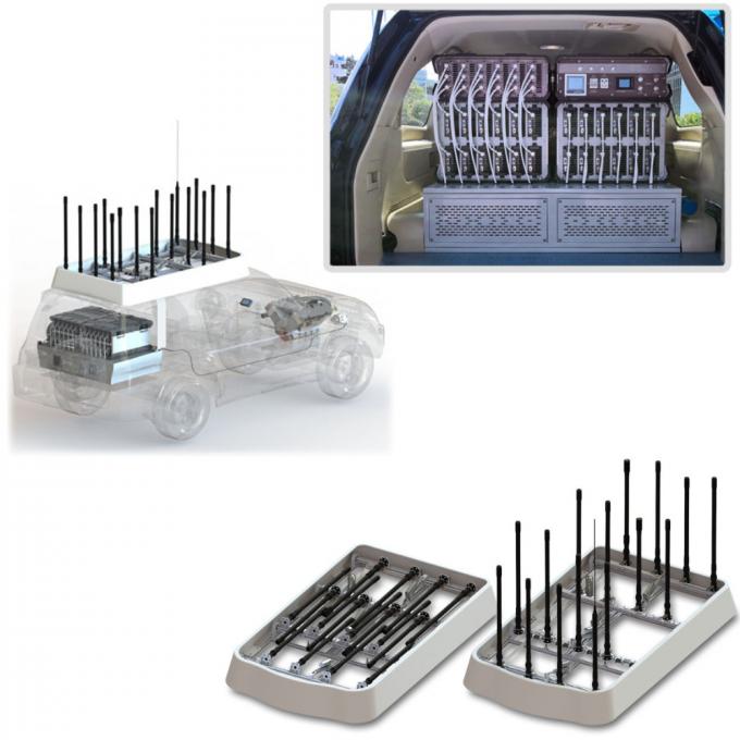 कार संशोधन एंटी-एफपीवी सिस्टम आरएफ एम्पलीफायर 50MHz~6GHz डिटेक्शन स्ट्राइक ड्रोन जैमर एंटी-ड्रोन वाहन में परिवर्तित 0