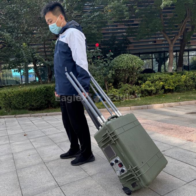 LZ335 पोर्टेबल ड्रोन 3 किमी डिटेक्शन और 2 किमी जैमिंग सिस्टम FPV ड्रोन जैमर एकीकृत 0